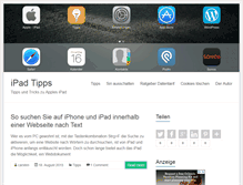 Tablet Screenshot of ipad-tipps.eu